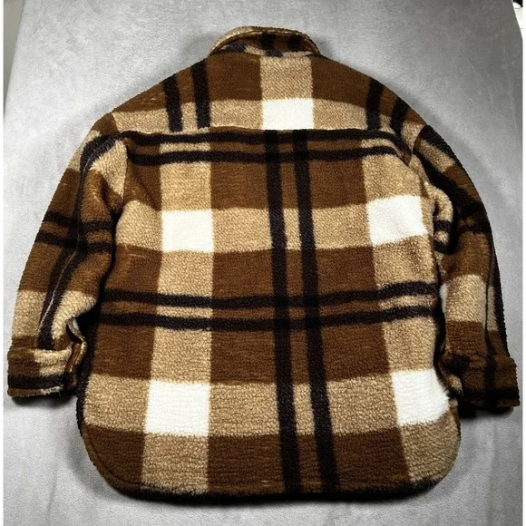 Stoic MTN High Pile Fleece Jacket Women Large Lined Button Up Warm Cozy-EUC - Picture 6 of 9